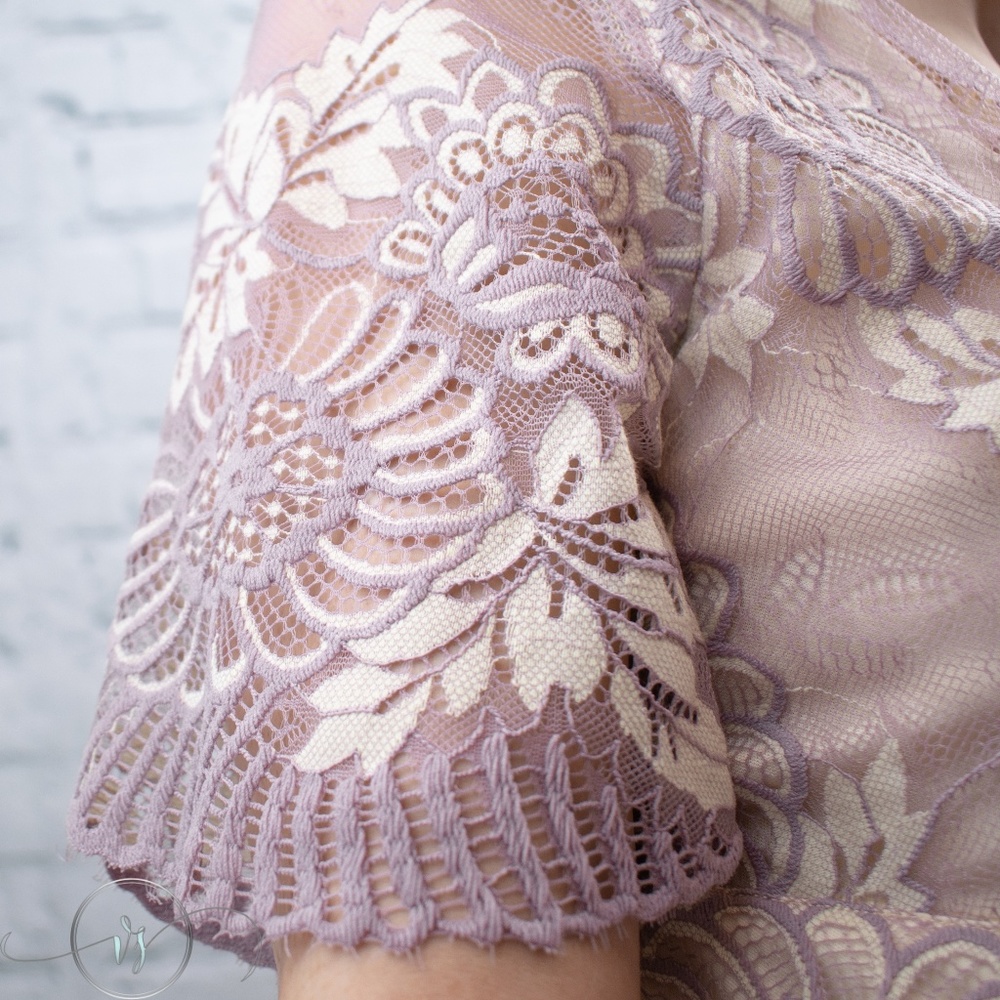 Last One❗Floral Lace Maxi Dress - Picture 7 of 7